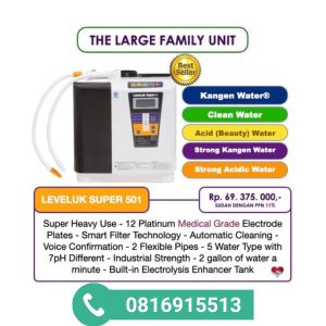 harga mesin kangen water leveluk super 501