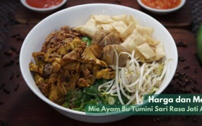 Mie Ayam Bu Tumini Sari Rasa Jati Ayu, Harga dan Menu