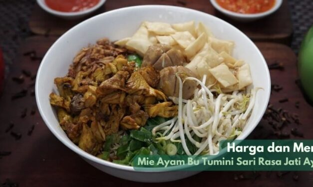 Mie Ayam Bu Tumini Sari Rasa Jati Ayu, Harga dan Menu