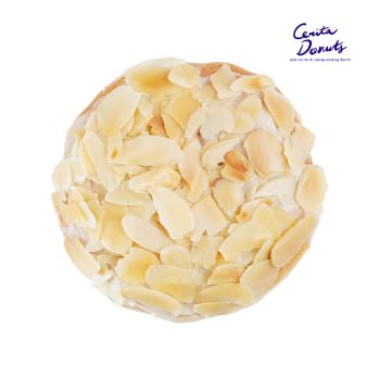 donat white almond lezat di tangsel